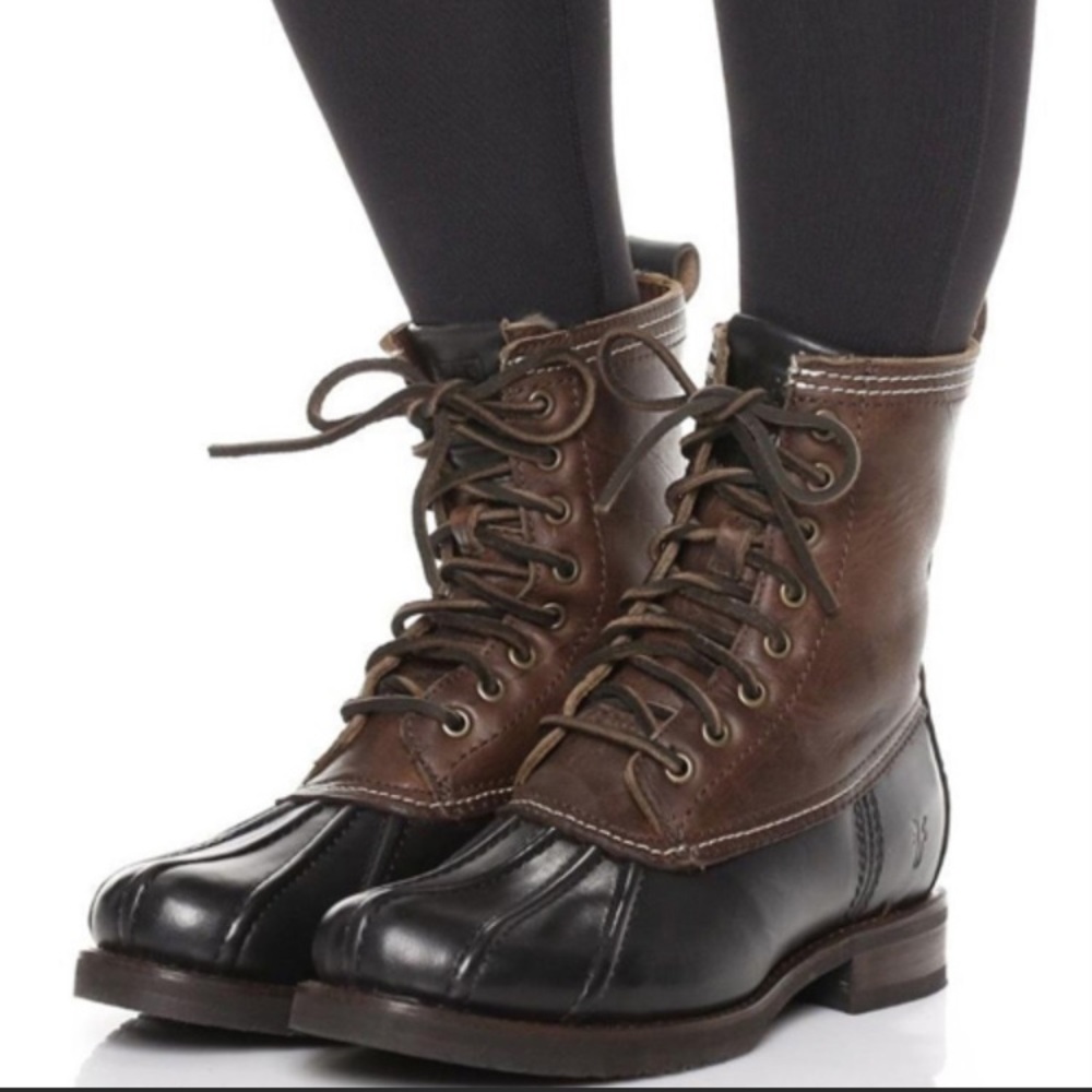 FRYE Veronica Shearling leather duck boots 8.5